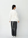 Sleeves Top with toul in white