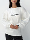 Sleeves Top with Tull in white