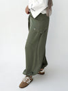 Flow pants in olive oil