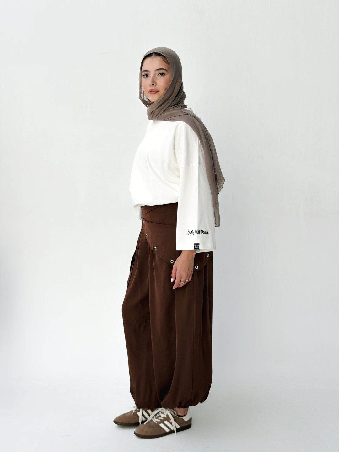 Flow pants in Brown
