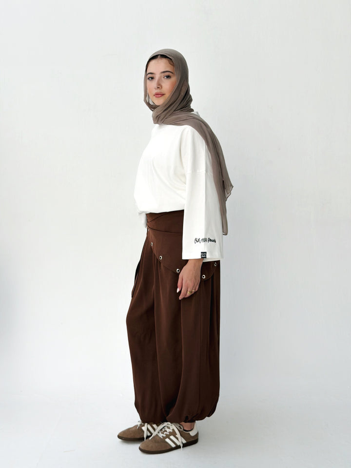Flow pants in Brown