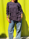 Square Top in navy blue