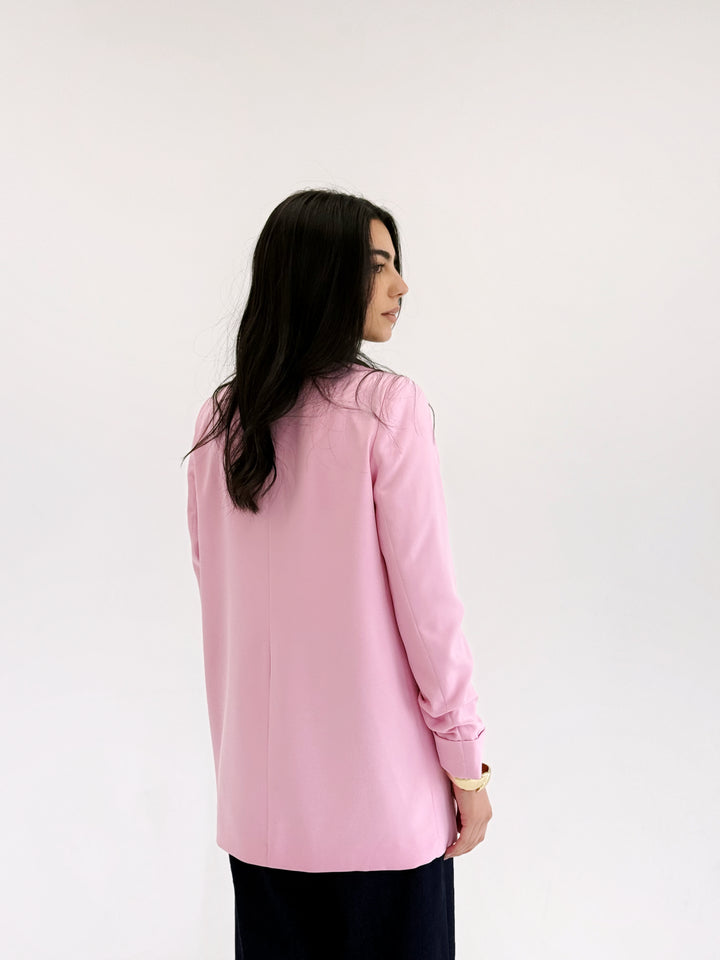 Ruffles blazer in pink