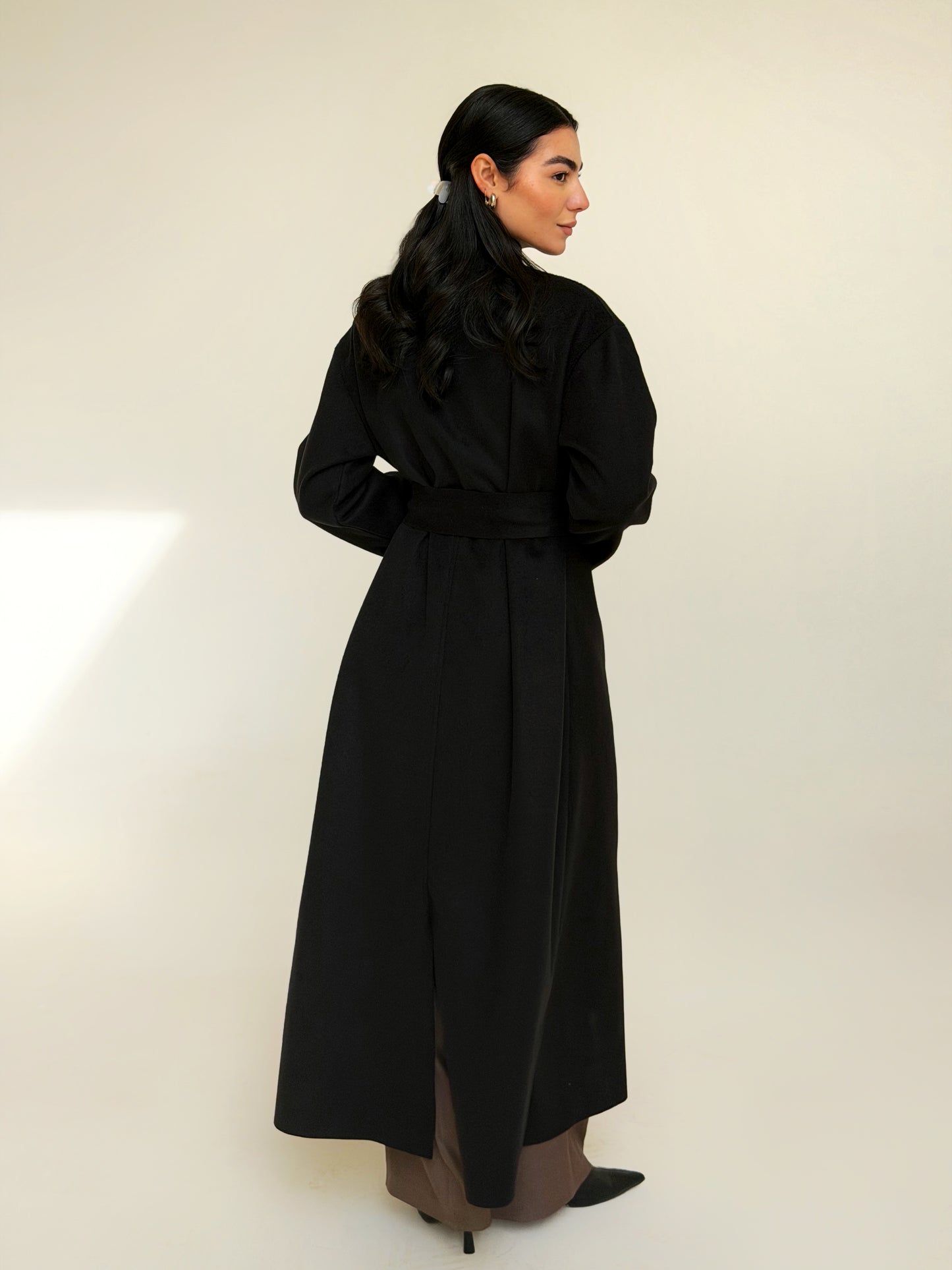 Classy wool coat in Black