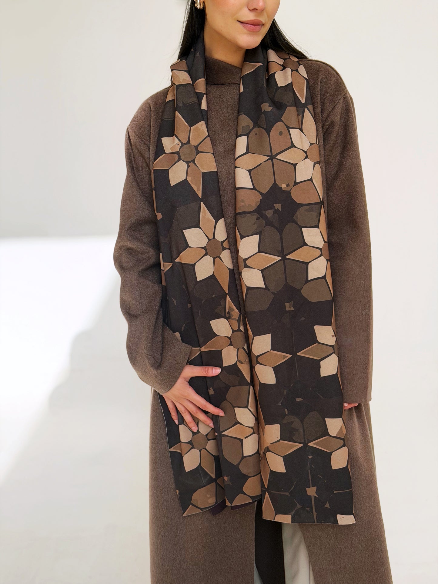 Mosaic Wool Scarf Rectangle