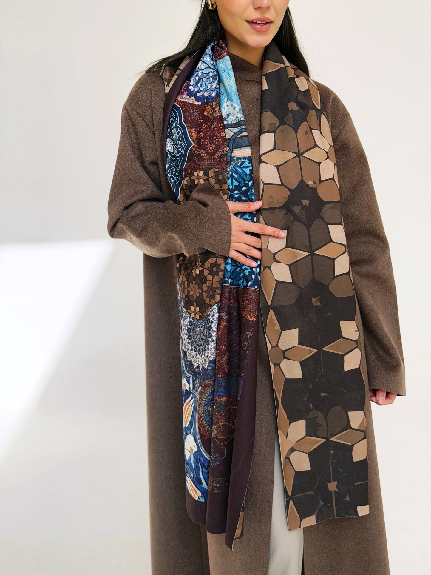 Mosaic Wool Scarf Rectangle