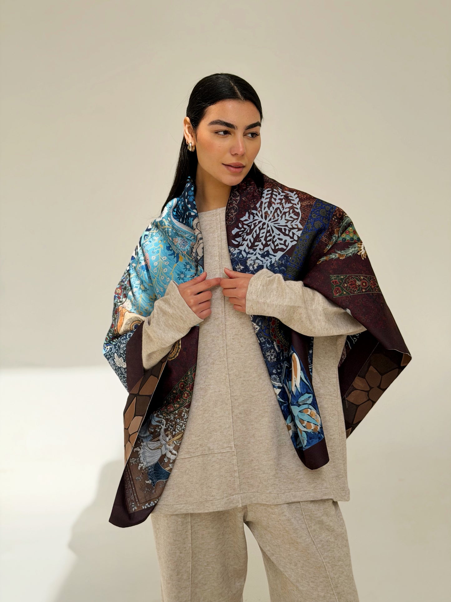 Mosaic Wool Scarf Square