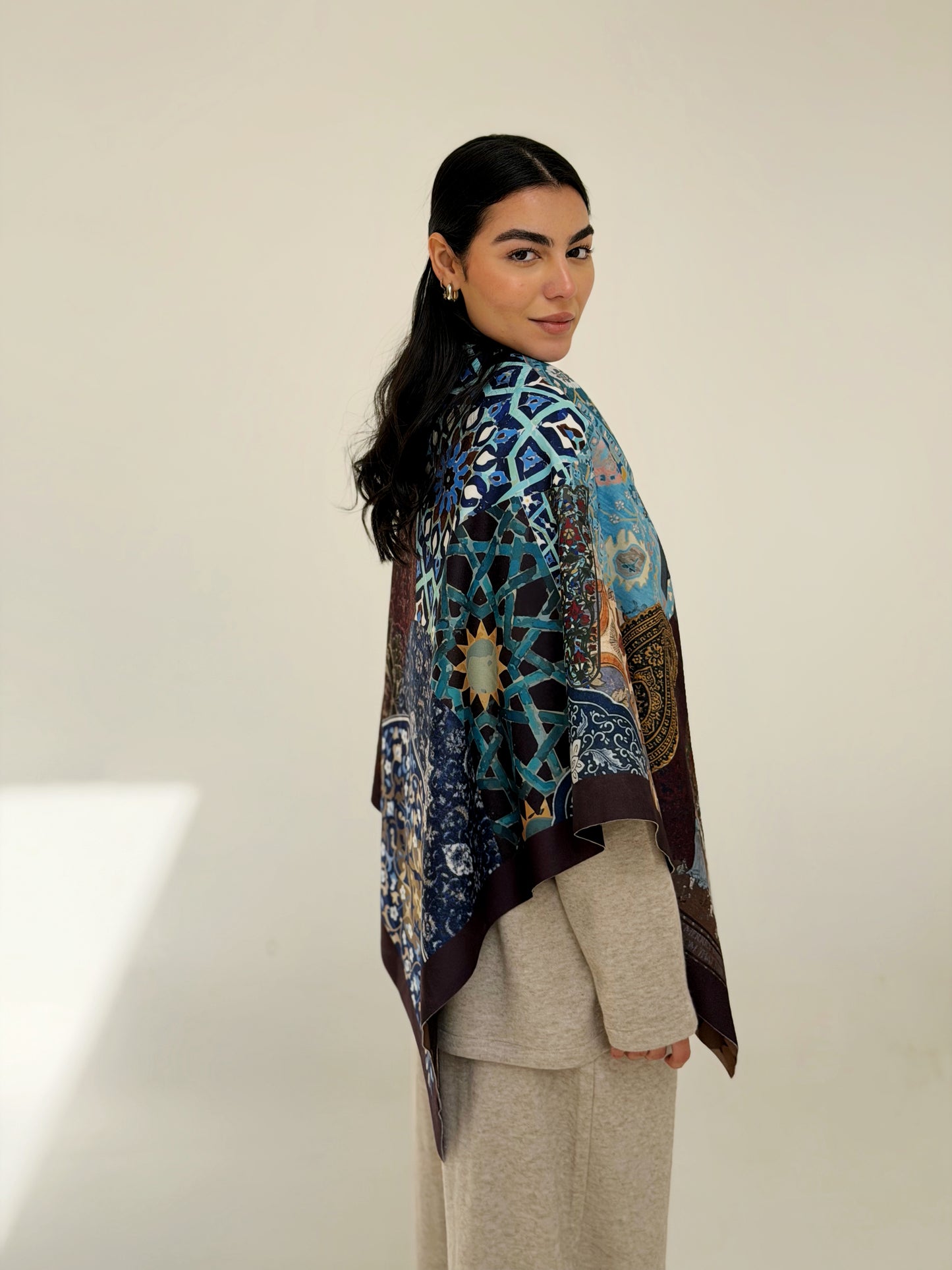 Mosaic Wool Scarf Square