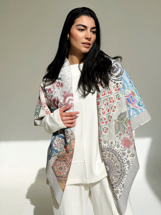 Aura Wool Scarf Square