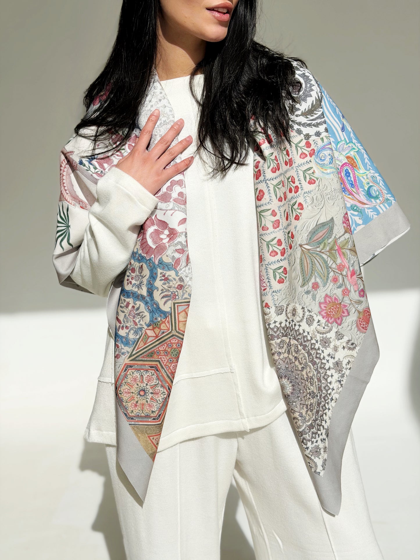 Aura Wool Scarf Square