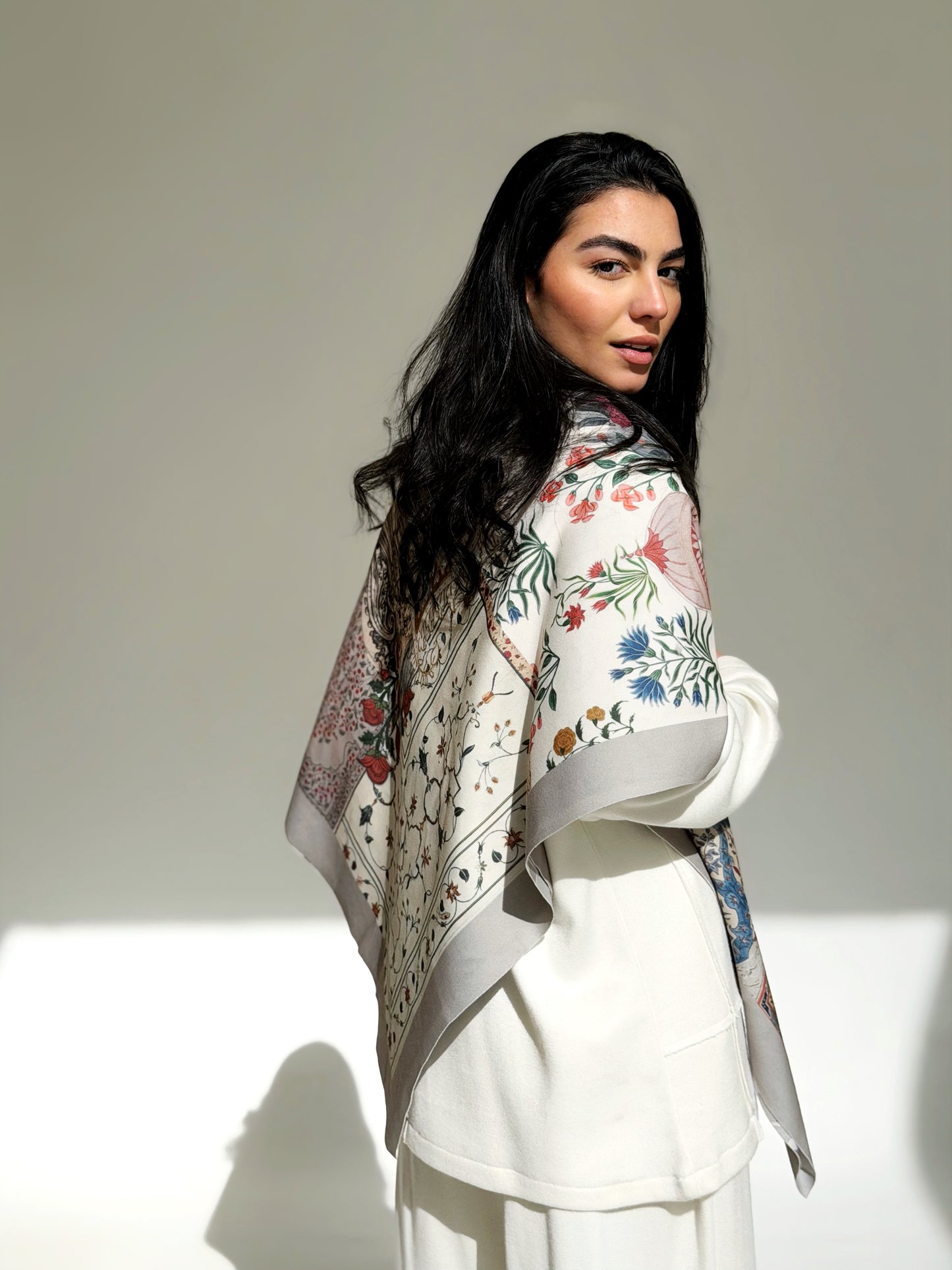 Aura Wool Scarf Square