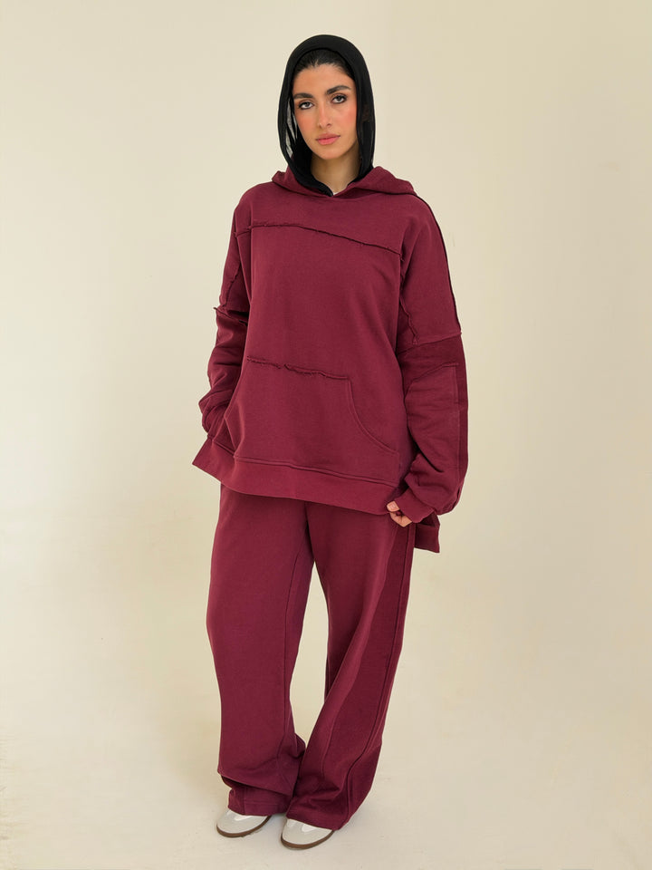 Daily Go set In Burgundy