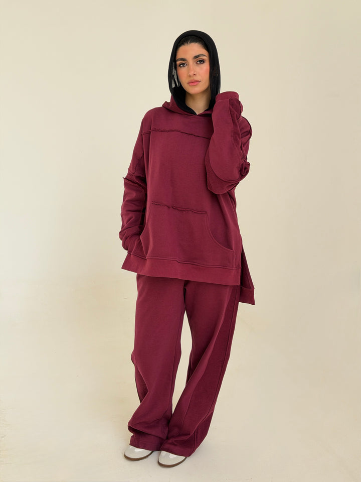 Daily Go set In Burgundy