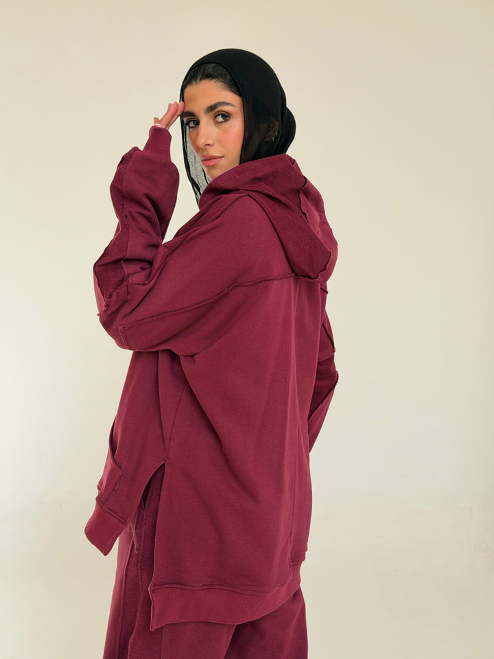 Daily Go set In Burgundy