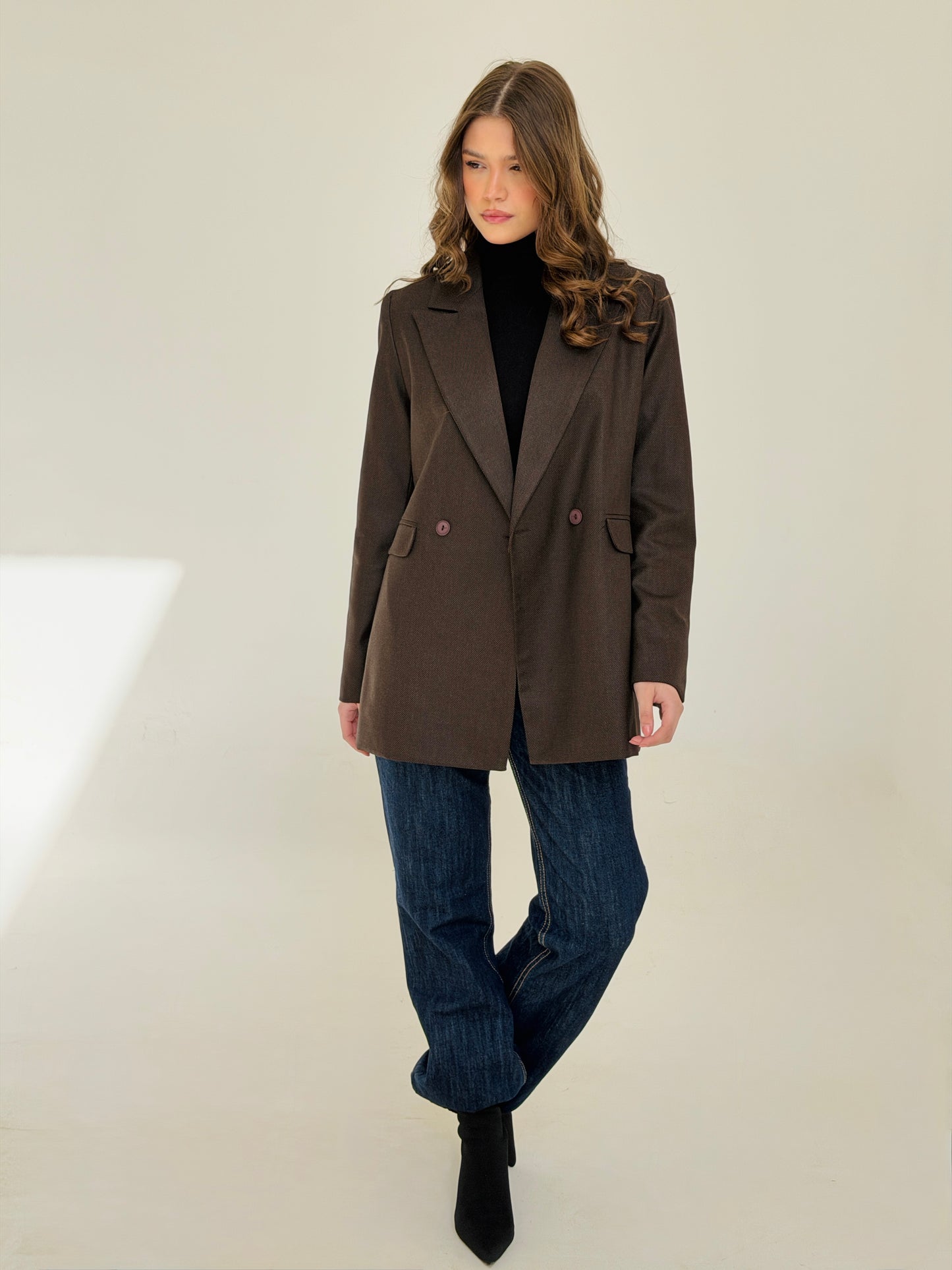 Boss Mode Blazer In chocolate Brown