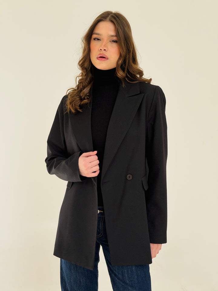 Boss Mode Blazer In Black