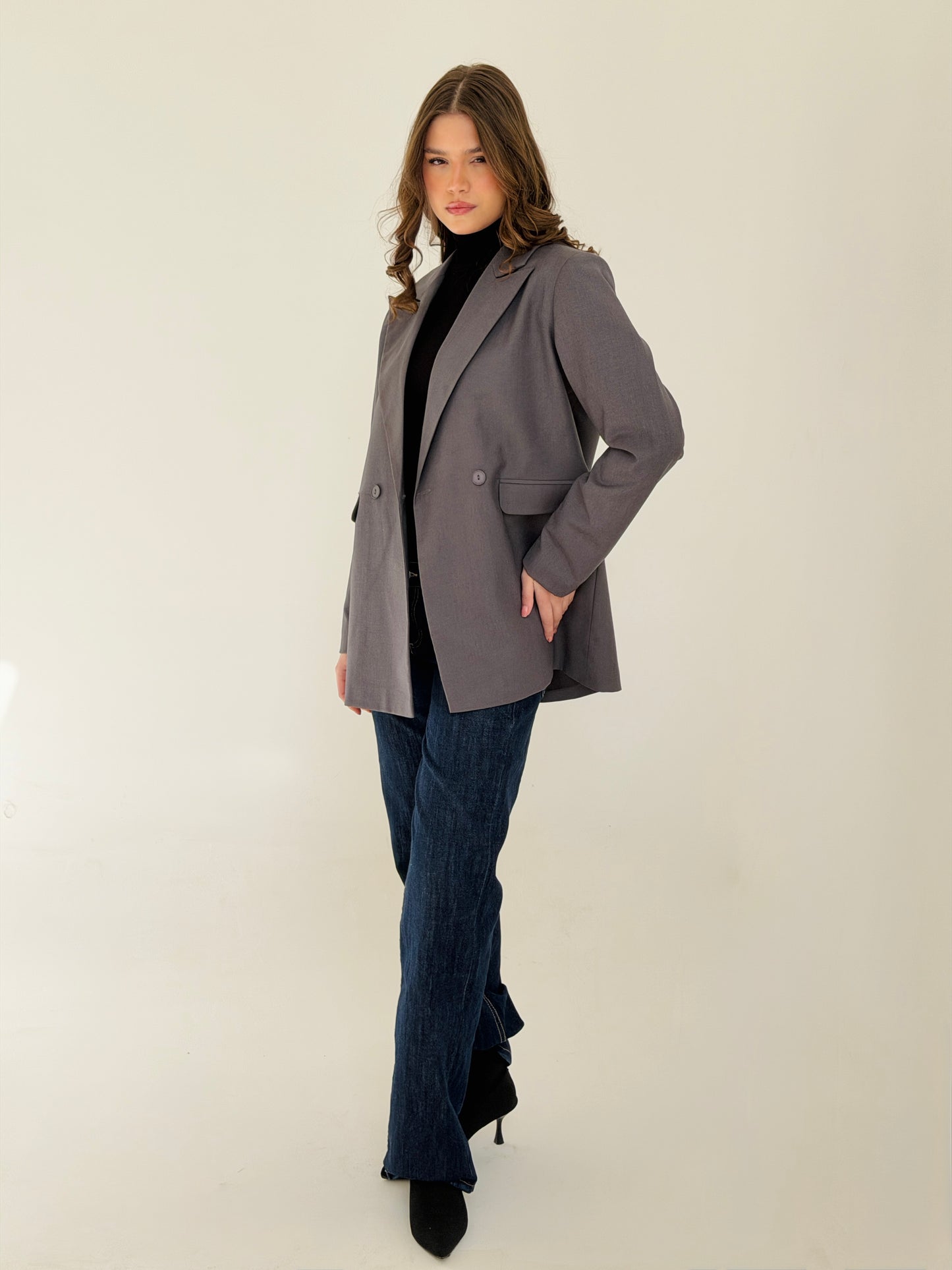 Boss Mode Blazer In Gray