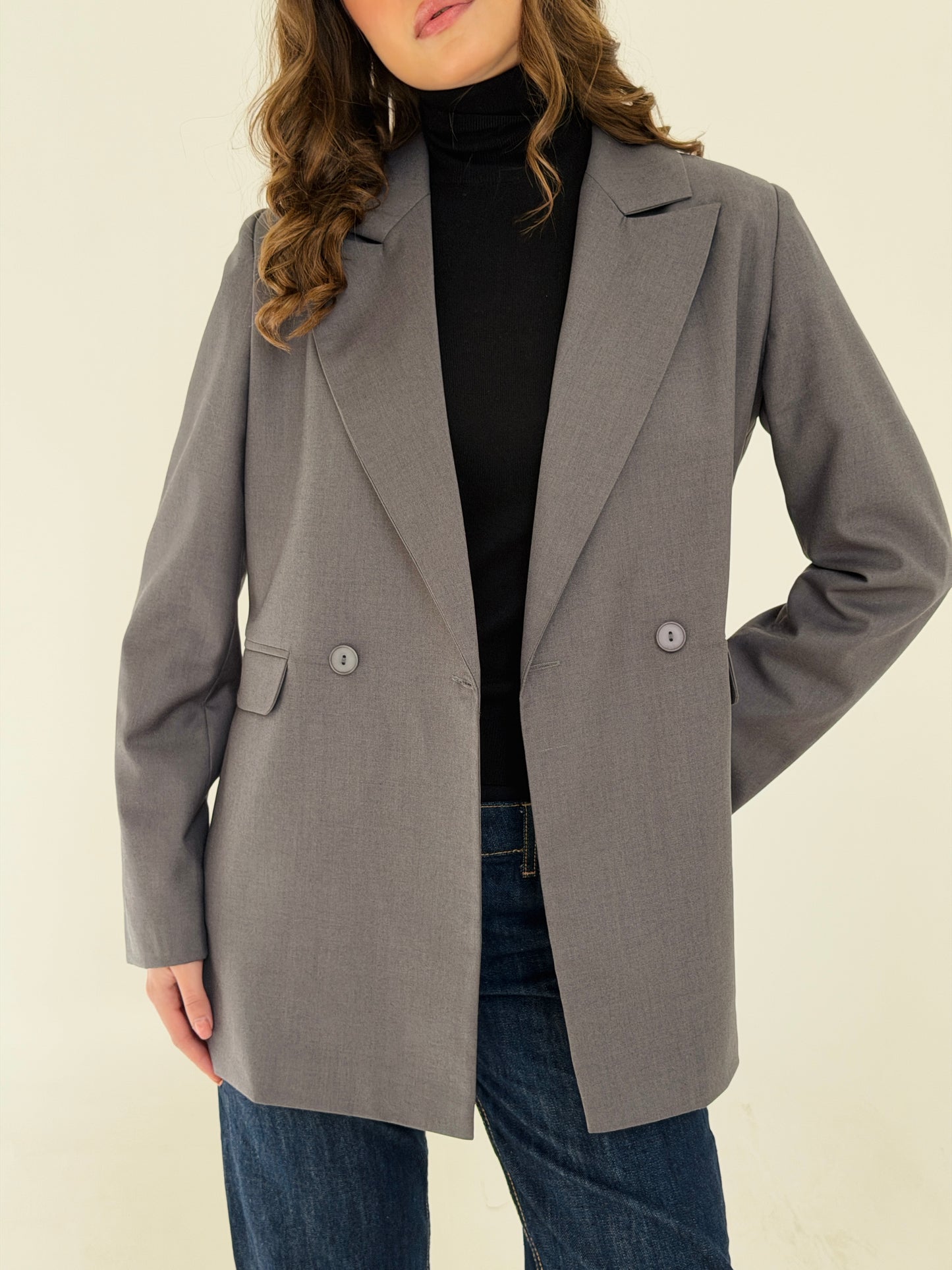 Boss Mode Blazer In Gray