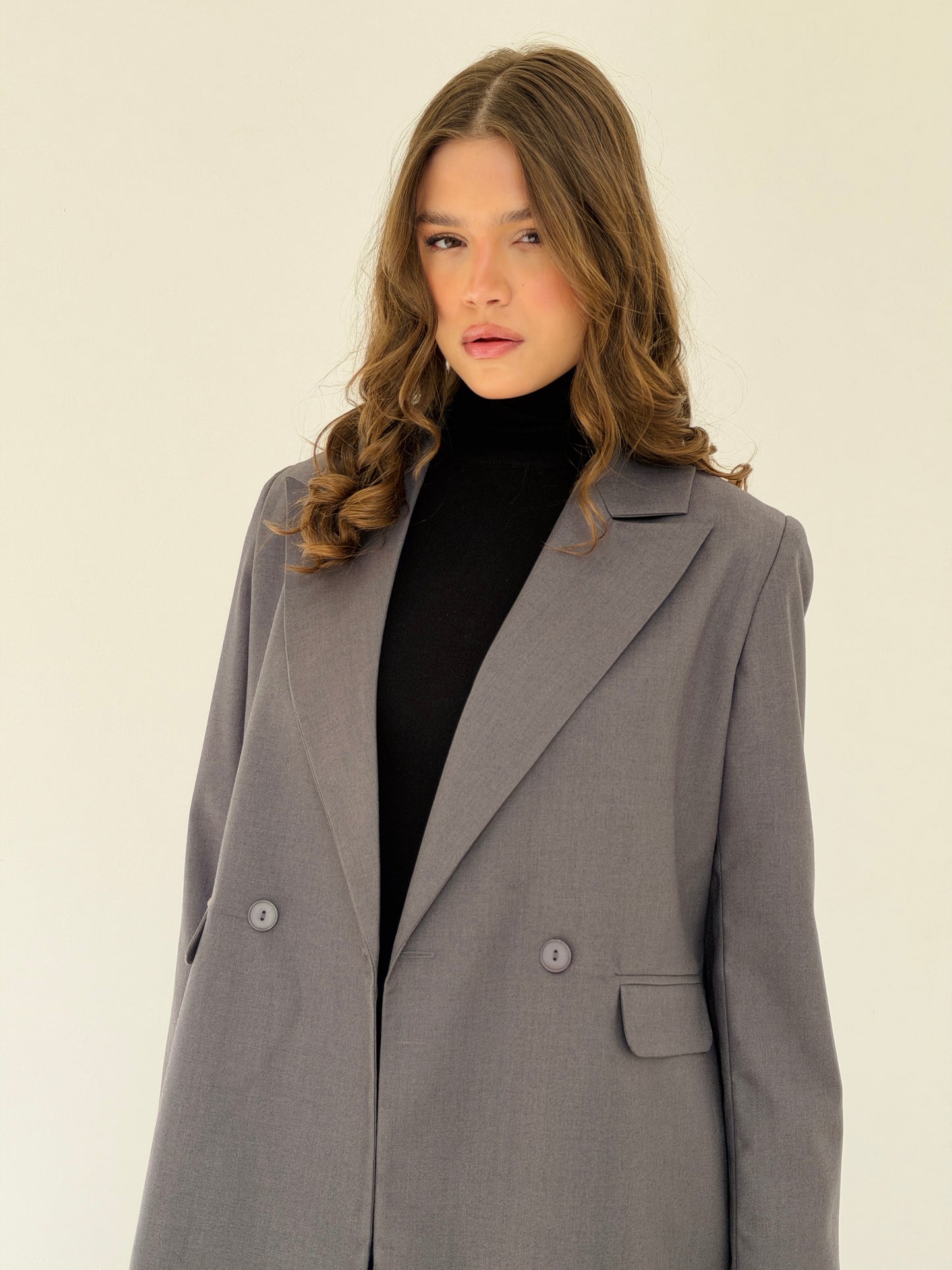 Boss Mode Blazer In Gray