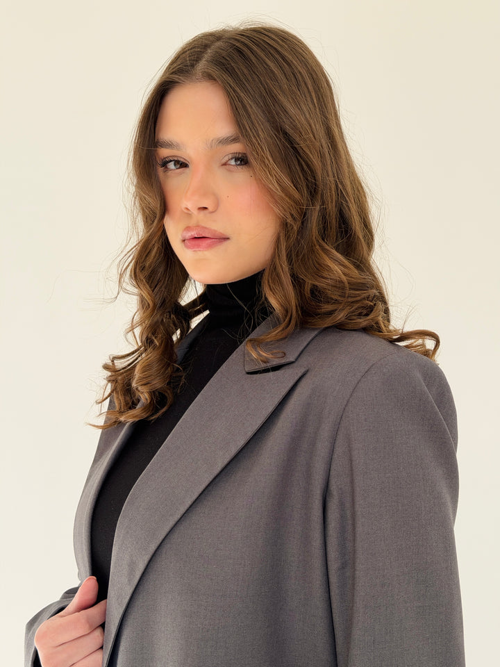 Boss Mode Blazer In Gray