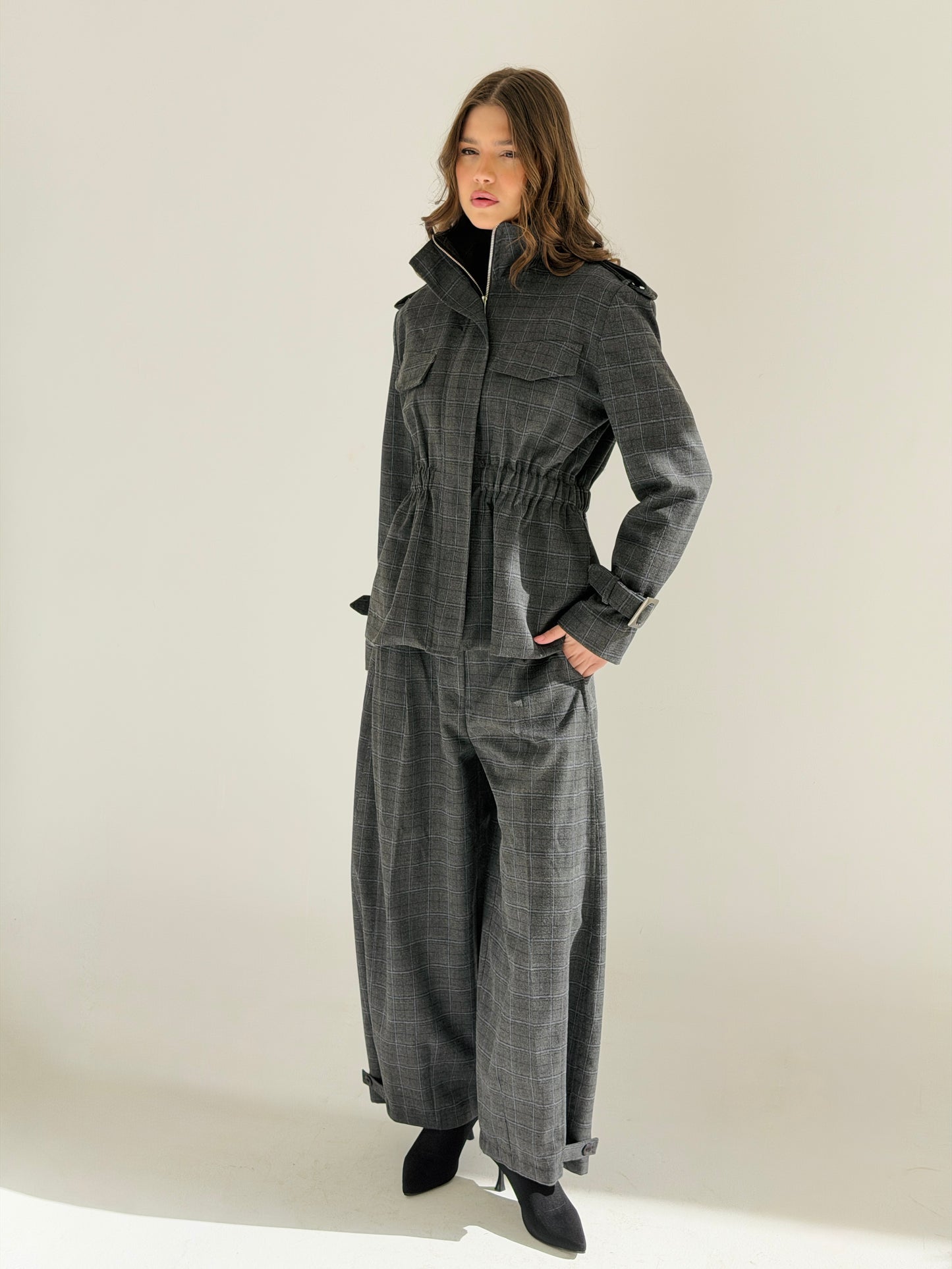 Checkered suit  in Dark Gray