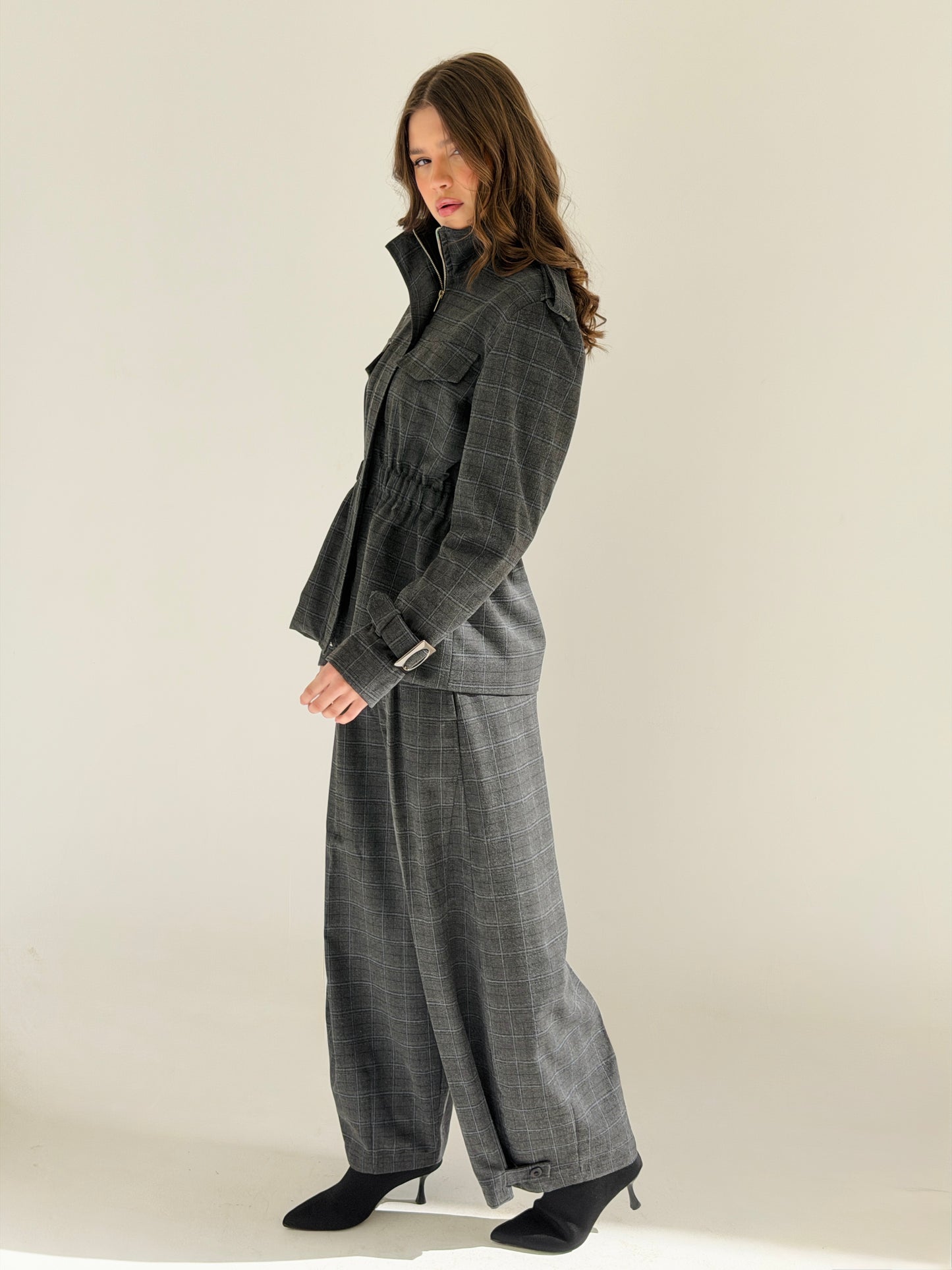 Checkered suit  in Dark Gray