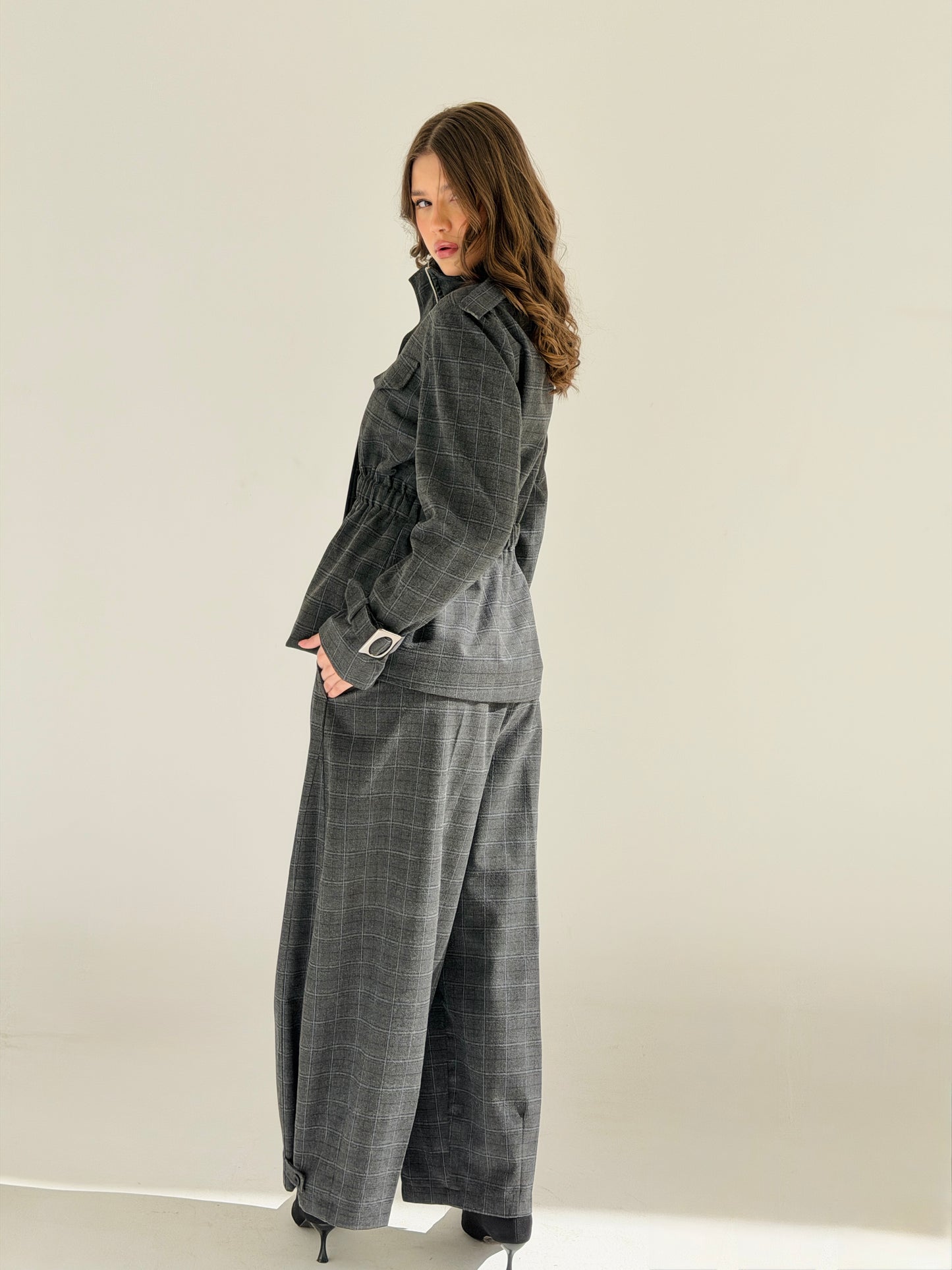 Checkered suit  in Dark Gray