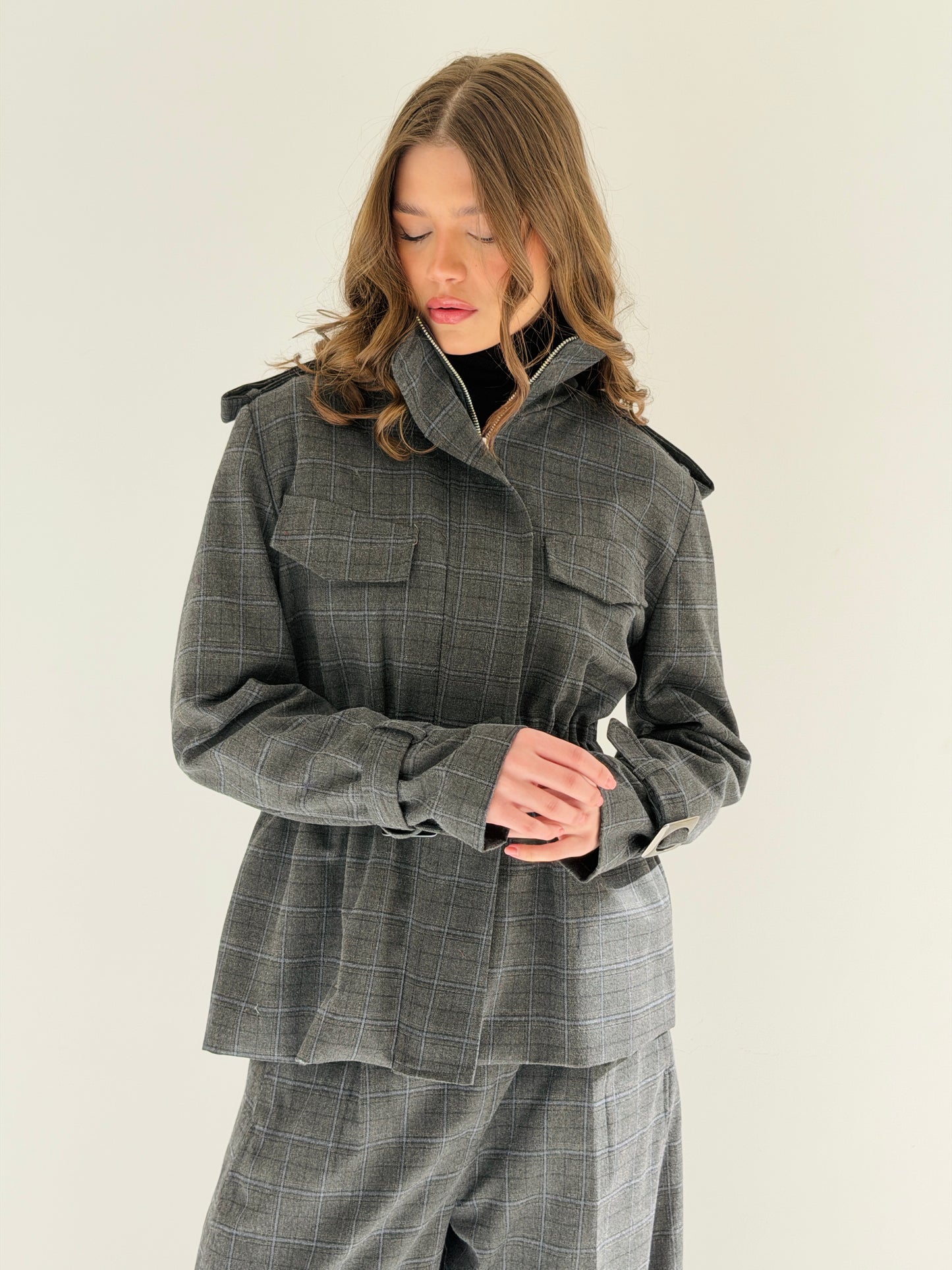 Checkered suit  in Dark Gray