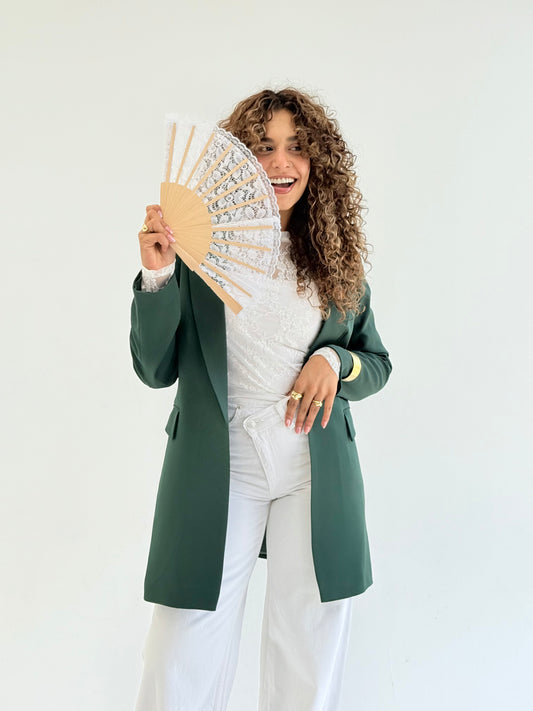 SLIM FIT OLIVE BLAZER