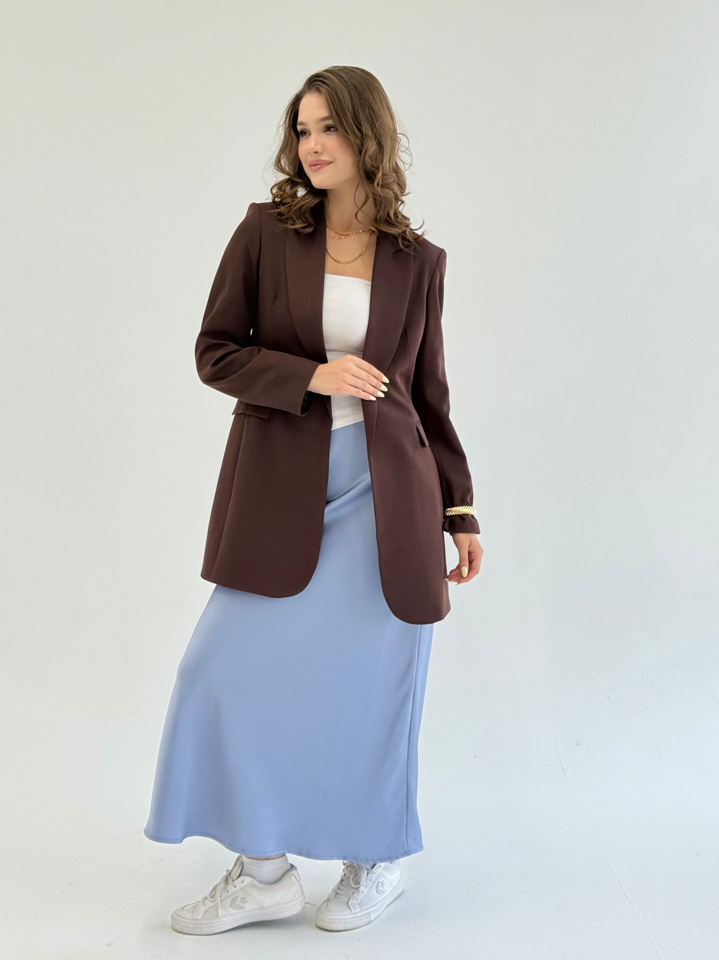 SLIM FIT Chocolate BROWN BLAZER