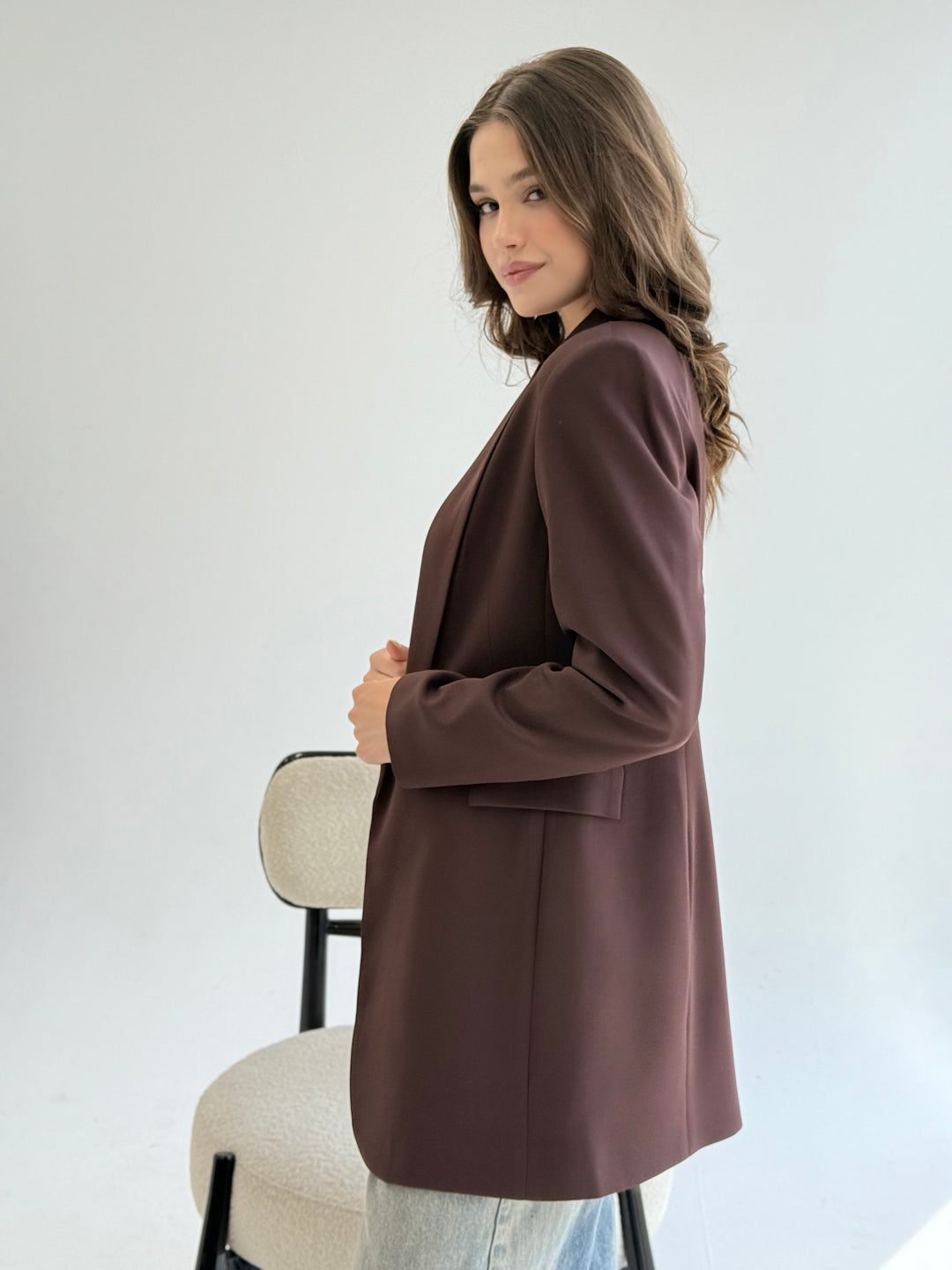 SLIM FIT Chocolate BROWN BLAZER