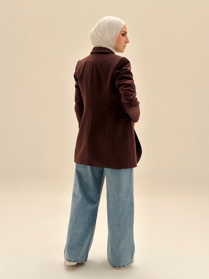 SLIM FIT Chocolate BROWN BLAZER