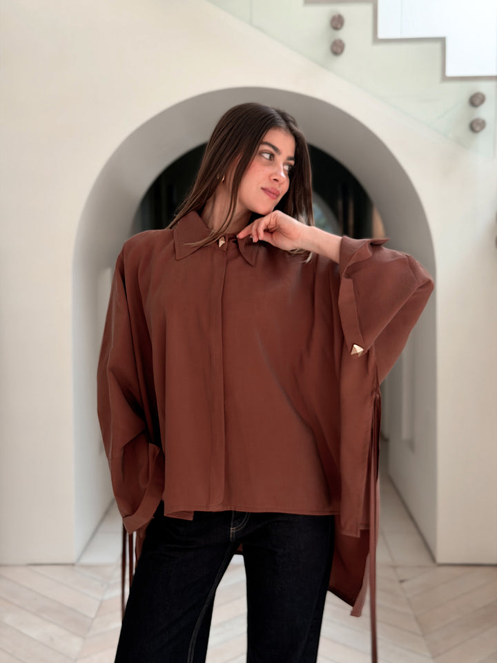 Effortless Flow blouse in Brown