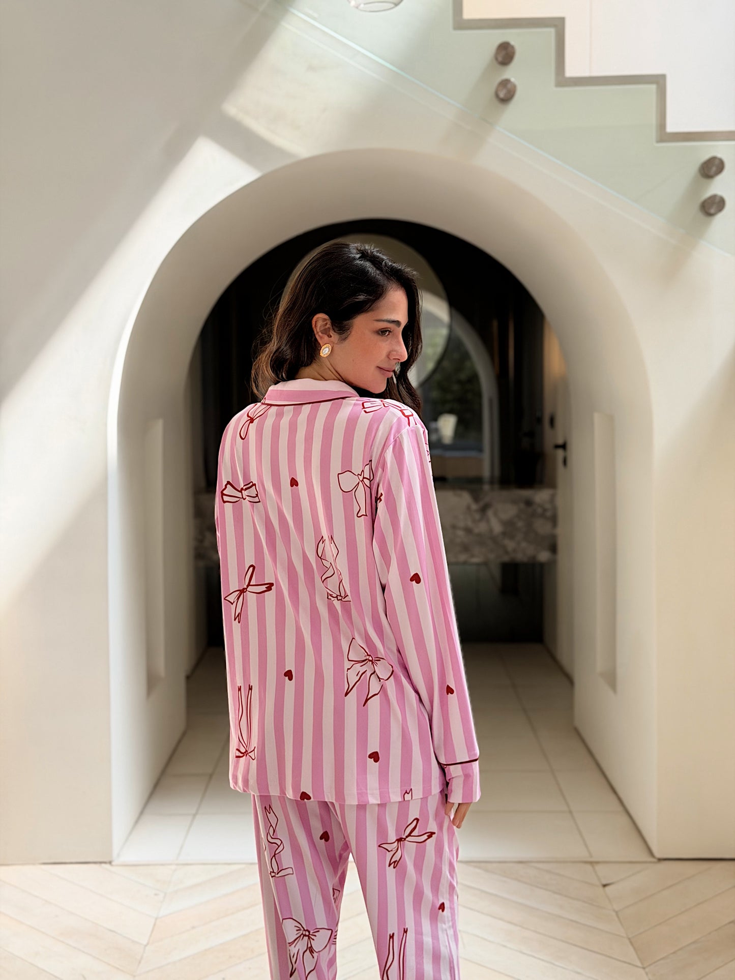 Self love cotton /Berry Bows in pink