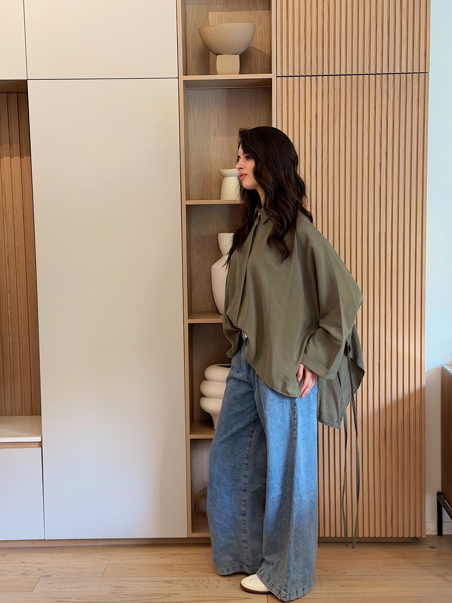 Effortless Flow blouse in olive