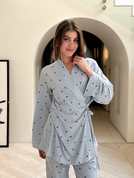 Self love cotton / little heart in Blue