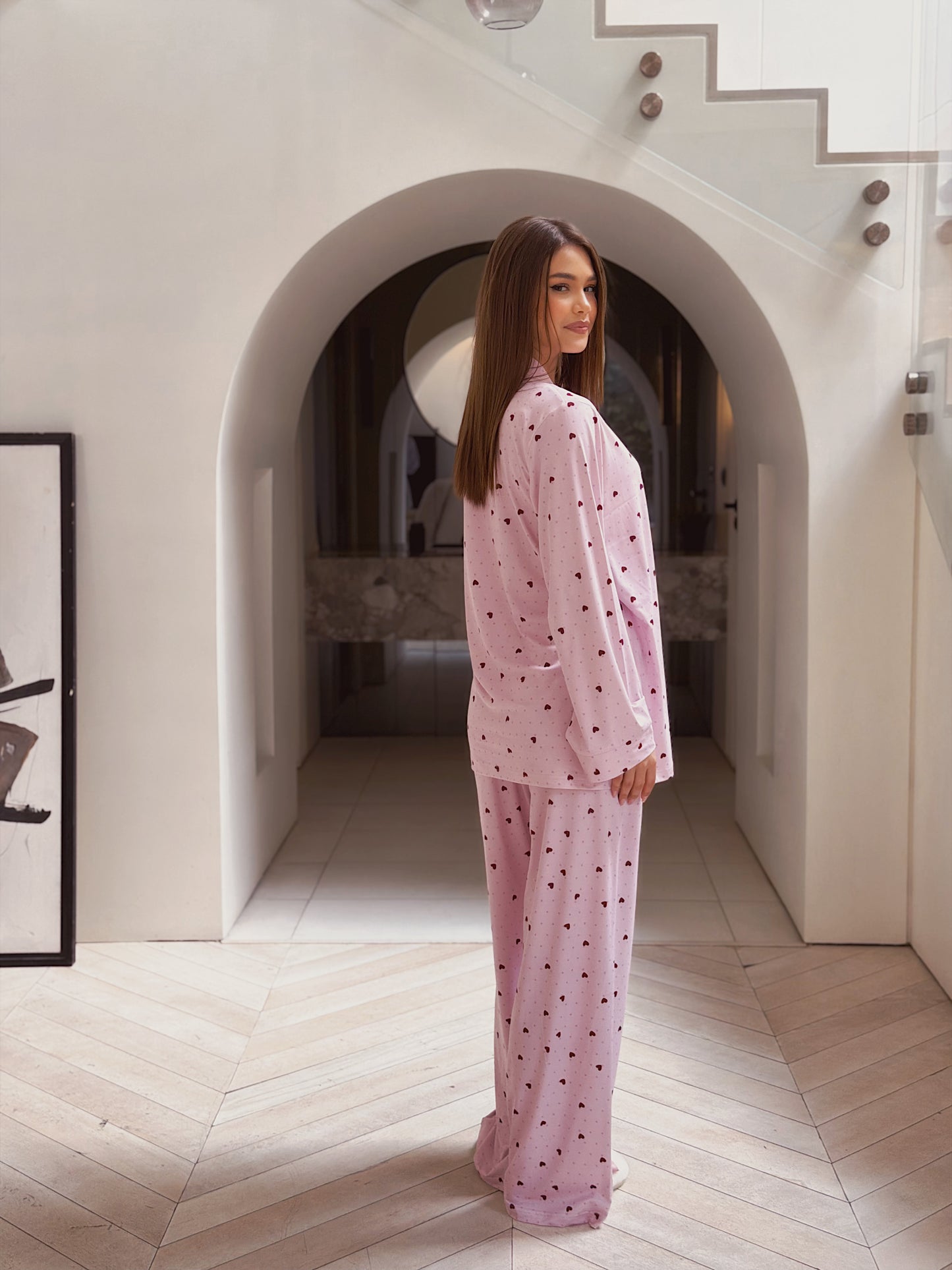 Self love cotton / little heart in pink pajama only