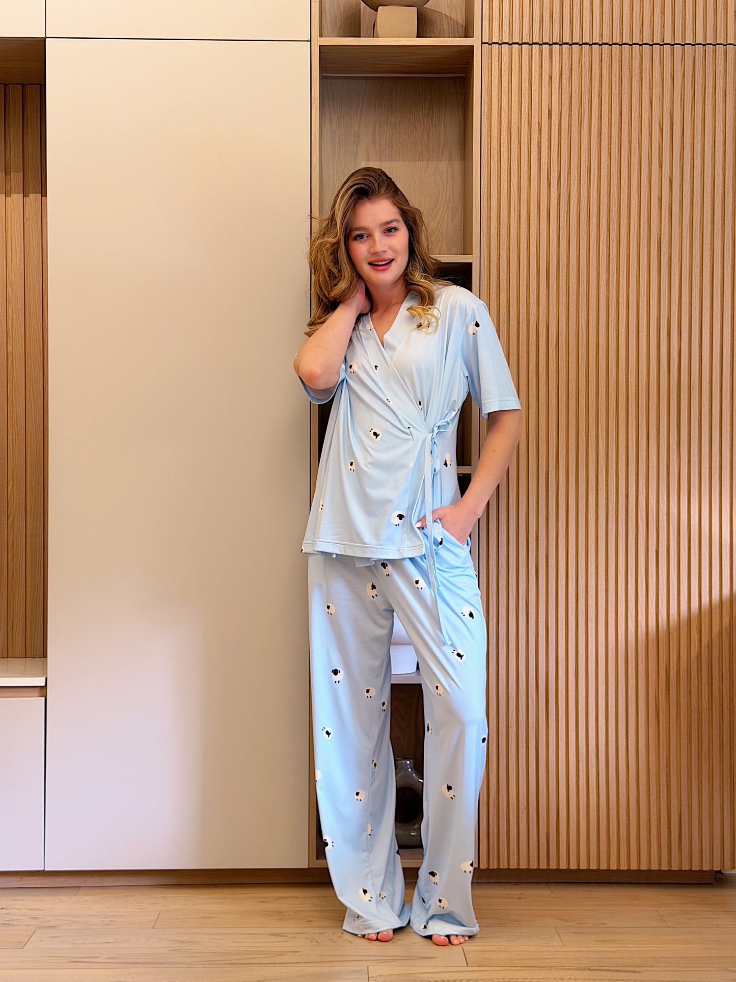 Self love cotton warp-style pajama /sheep