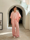 Self love satin/soft breeze in rose pajama only