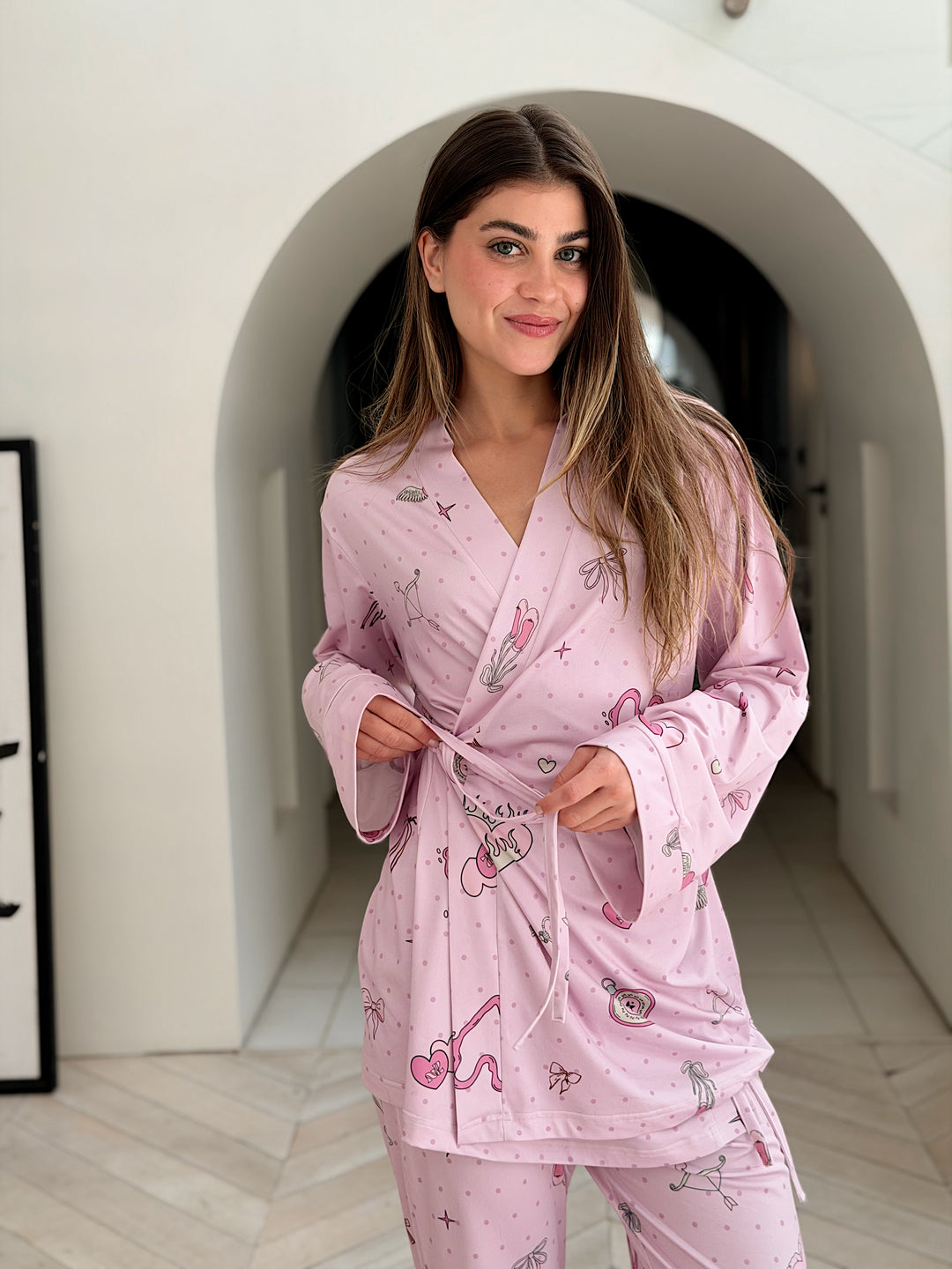 Self love cotton/ Angle mood in pink pajama only
