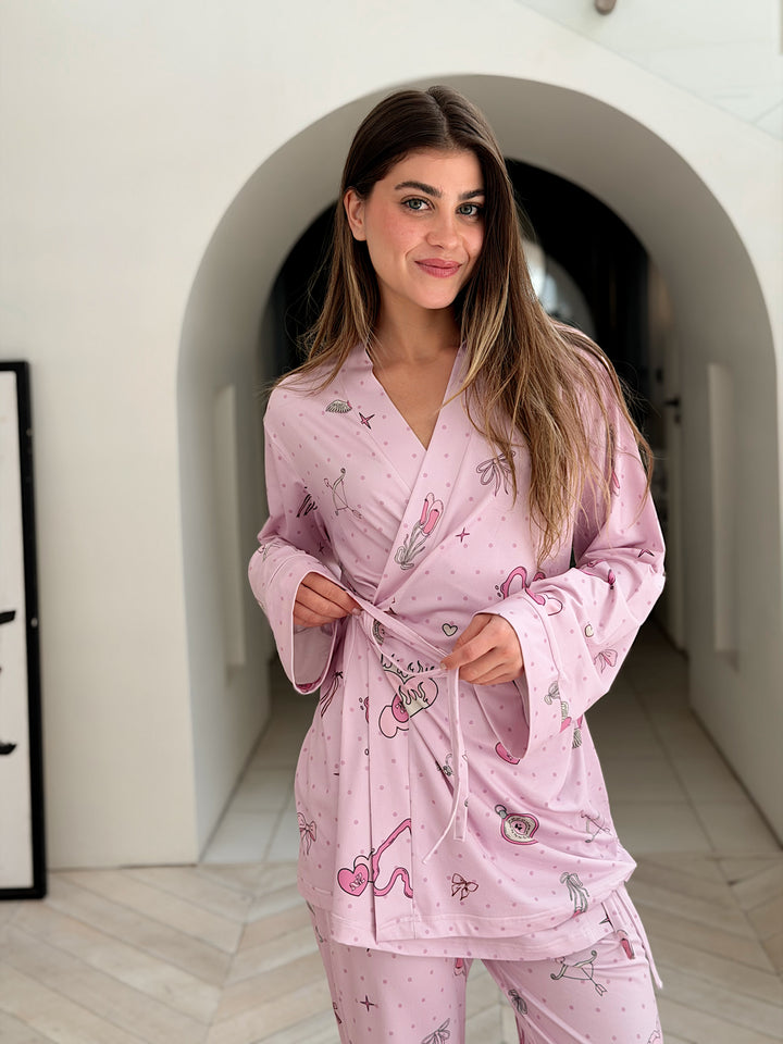 Self love cotton/ Angle mood in pink pajama only