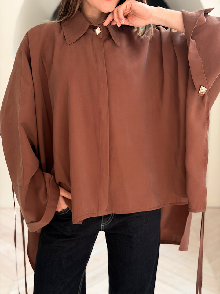 Effortless Flow blouse in Brown