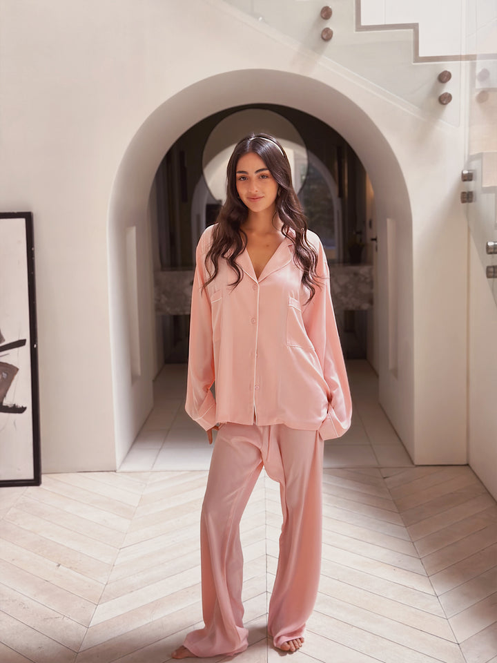 Self love satin /Dream lace in rose pajama only