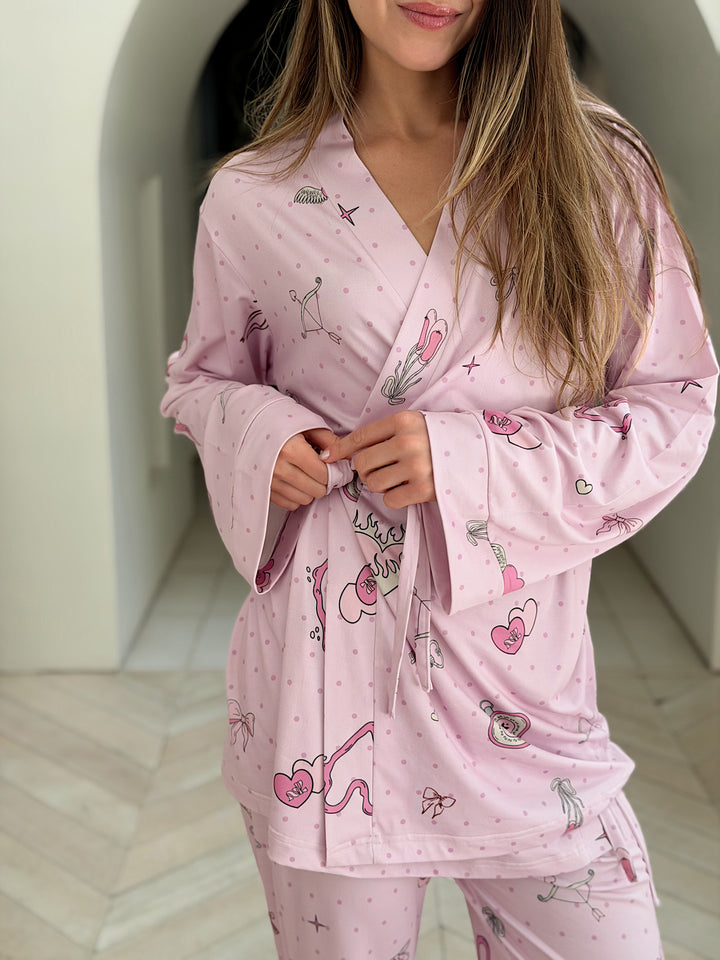 Self love cotton/ Angle mood in pink pajama only
