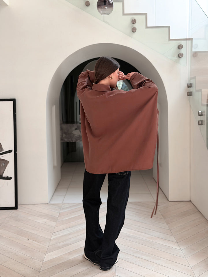 Effortless Flow blouse in Brown