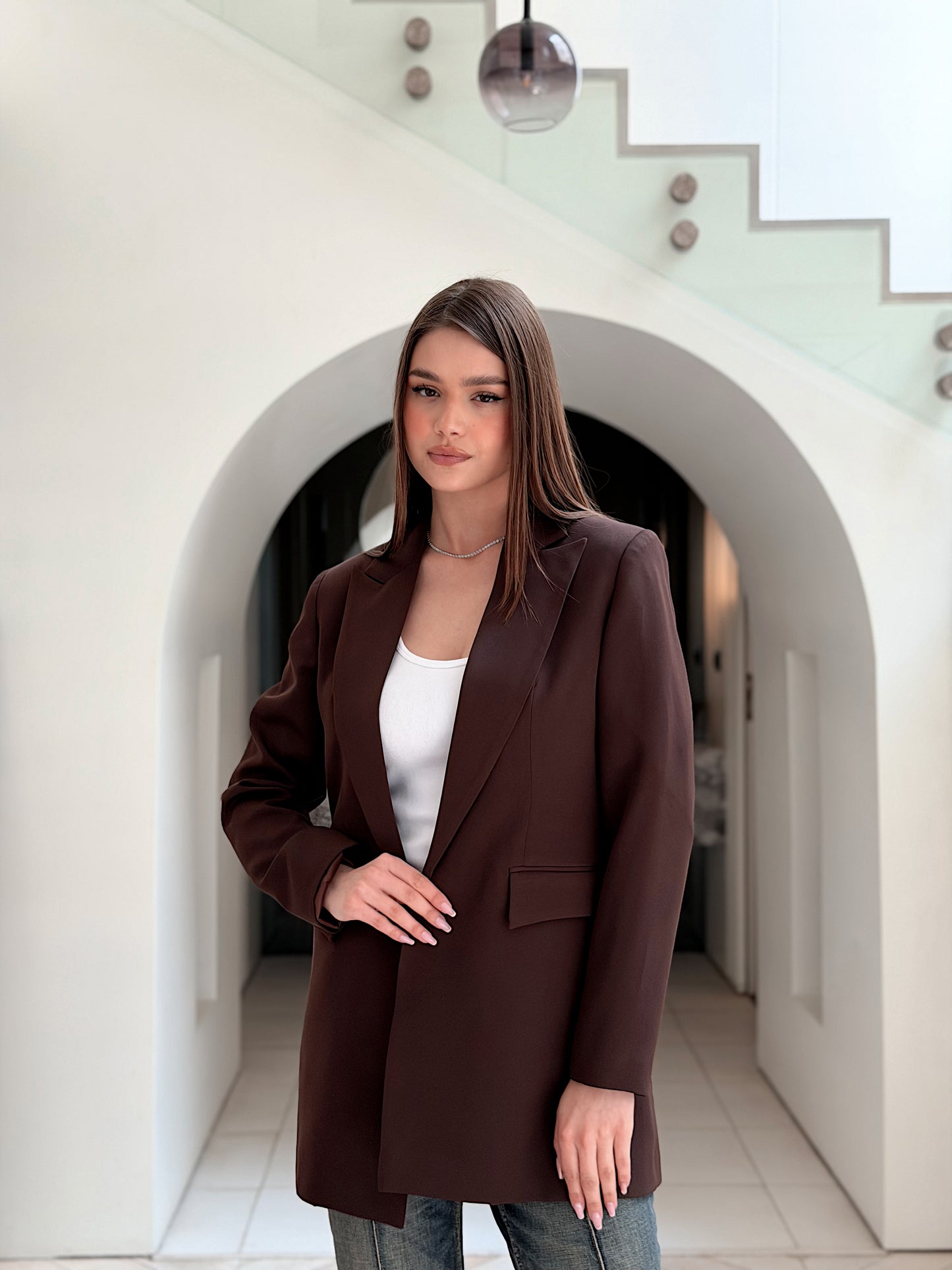 SLIM FIT Chocolate BROWN BLAZER