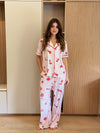 Self love cotton Button -up pajama  /Cup