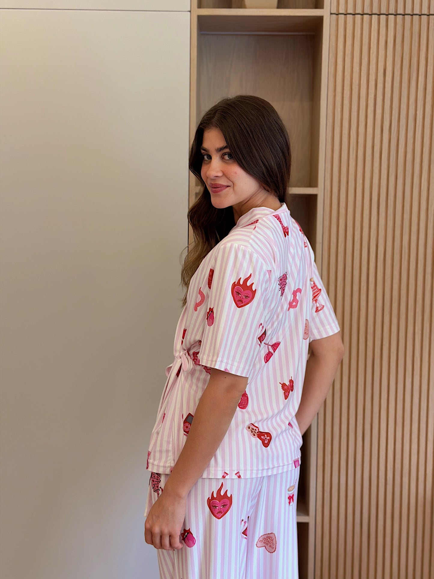 Self love cotton warp-style pajama /Cup