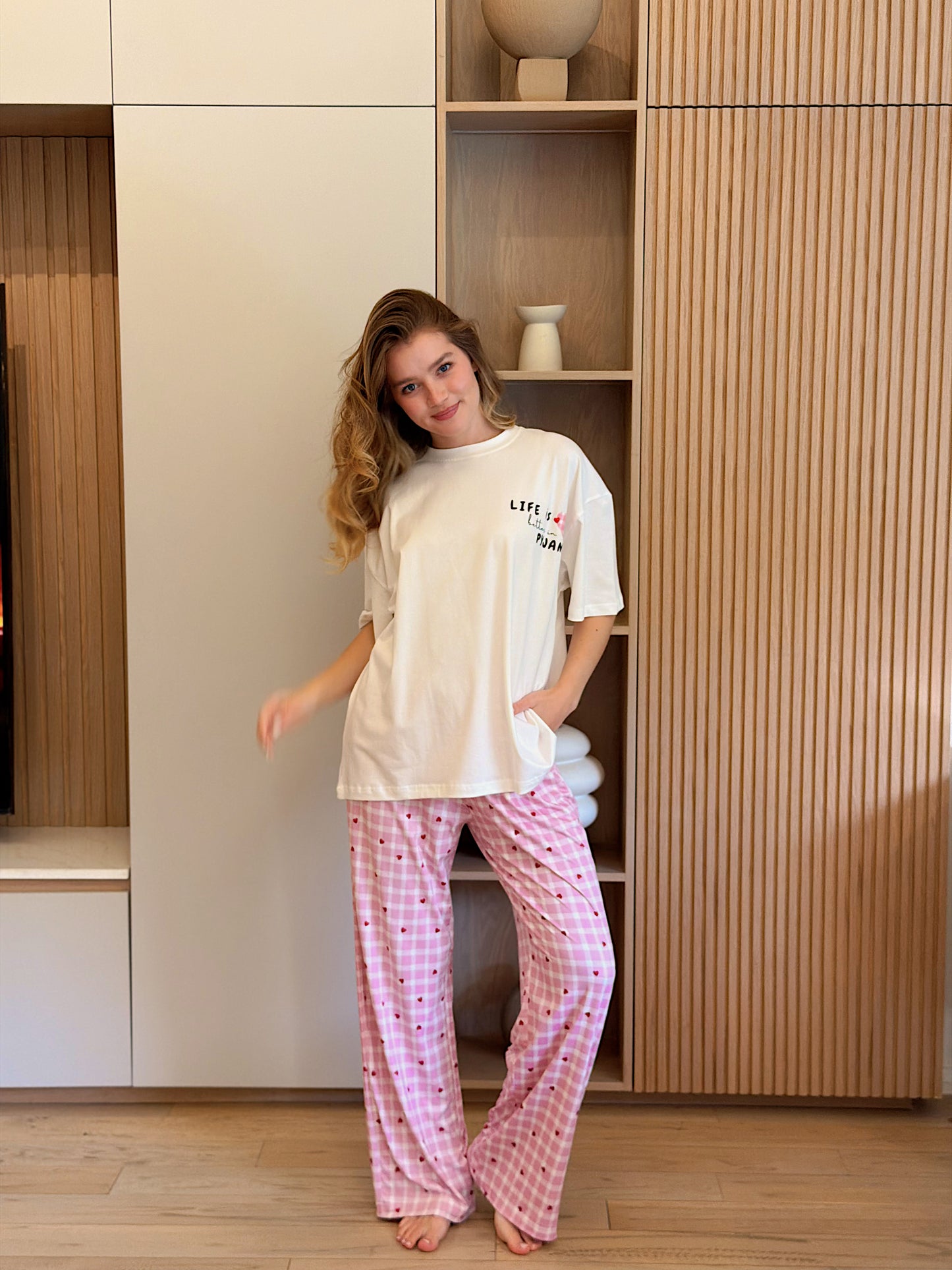 checkers hearts shirt