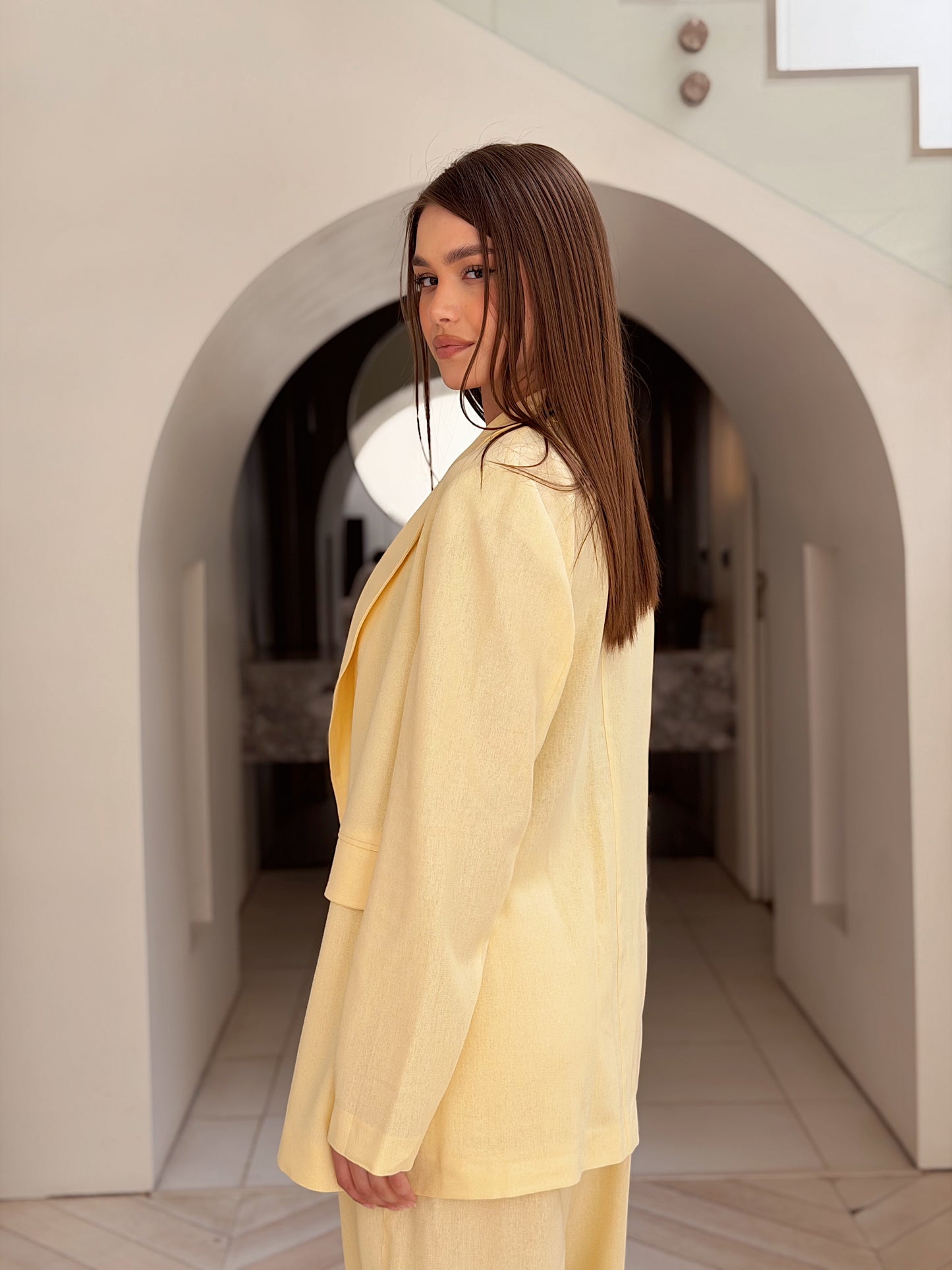 Linen Mood Set in Butter yellow